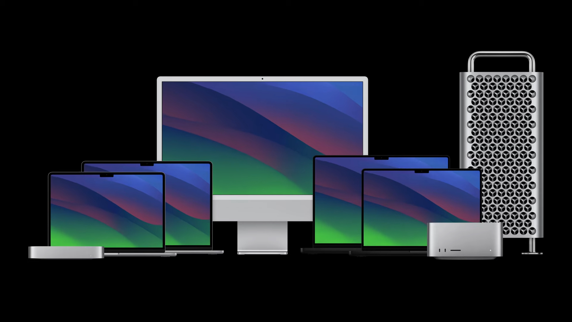 apple macbook air, macbook pro, imac, mac mini, mac studio, mac pro