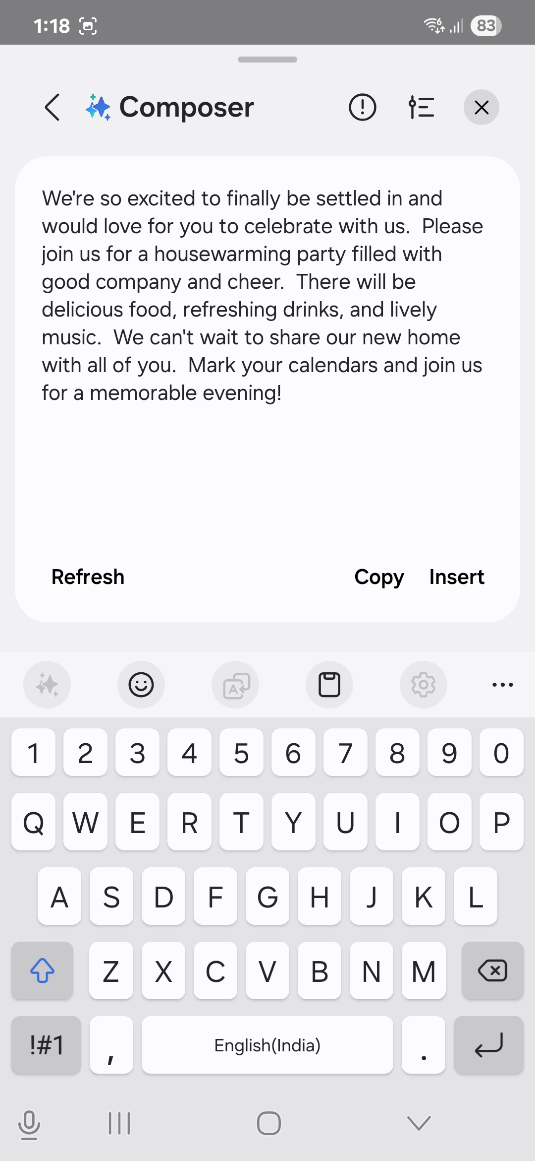 samsung galaxy s23 samsung galaxy ai writing assist (19) google keep galaxy ai composer standard